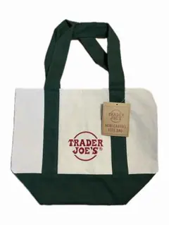 大人気　【新品・未使用】Trader Joe’s ミニ緑キャンバスバッグ　限定