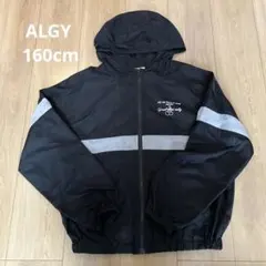 ALGY フード付きブラックジャケット