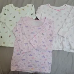 値下げ　イオン　キルト肌着３枚セット　110