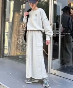 チャオパニック ティピー セットアップ グレー スウェット セットアップ