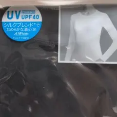 L*オ様 ユニクロ【エアリズム UVカット クルーネック Tシャツ M ブラック