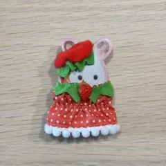 シルバニア　ショコラうさぎ　赤ちゃん　いちごモチーフ 着せ替え服セット
