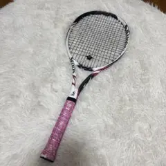 スリクソンSRIXON　白/ピンク/黒 　テニスラケット硬式　振動止め&袋付