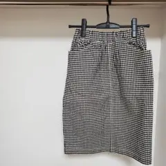 URBAN RESEARCH DOORS ギンガムチェック タイトスカート