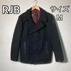 RJB　THEFLATHEAD　メンズ　ピーコート　ブラック　カシミヤ混　M
