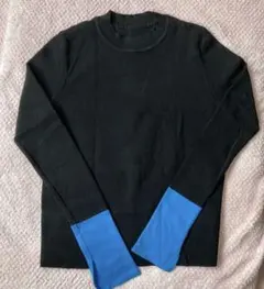 AZUL by moussy バイカラー長袖ニット S