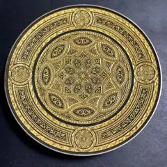 ダマスキナード 飾り皿 18cm スペイン トレド 象嵌細工 ダマスキナード