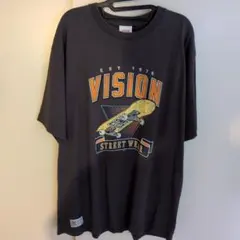 VISION STREET WEAR グレーTシャツ LL