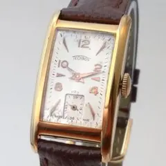 【1940s】TECHNOS スモセコ OH済 ヴィンテージ腕時計 1940s】TECHNOS スモセコ OH済 ヴィンテージ腕時計 - メルカリ