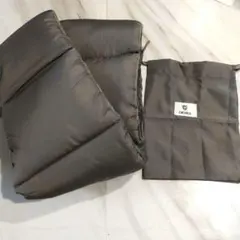 軽量ダウンマフラー 冬 防寒 キャンプ ネックウォーマー ポケッタブル