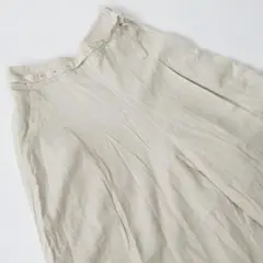 ローリーズファーム リネン混タックバギーパンツ Free W約68cm ベージュ