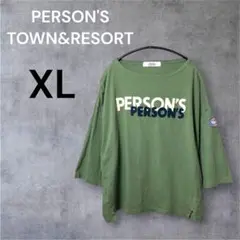 PERSONSTOWN&RESORT カーキ XL 五分袖 Tシャツ ドルマンのサムネイル