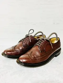 REGAL 2585 シボ革フルブローグ ウイングチップ　24EE 茶
