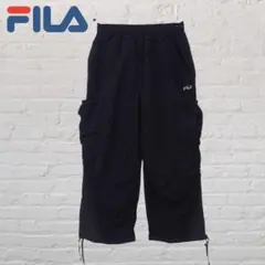 FILA ナイロンカーゴパンツ 黒 Y2K