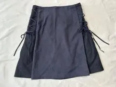 MAJESTIC LEGON サイドレースアップミニスカート