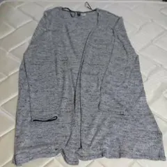 グレーロングカーディガン
