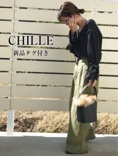 CHILLE　新品タグ付き　前後2wayキャンディースリーブシャツブラウスのサムネイル