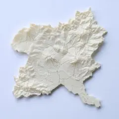 群馬県立体市町村パズル　立体日本地図パズルシリーズ