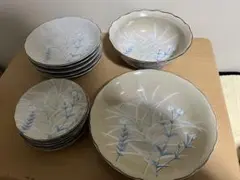 미노야키 서동 가마 쇼와 레트로 접시 12장 세트