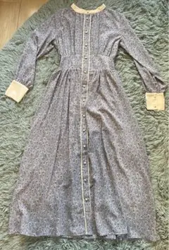 【春向け】配色花柄レディワンピース　natural couture