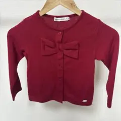 BeBe リボン付きカーディガン 120