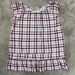 GLOBAL WORK キッズ チェック柄 チュニック M