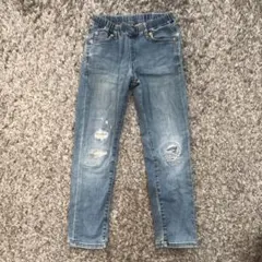 UNIQLO ダメージ加工 ジーンズ 130