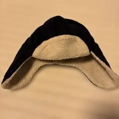 【値下げ】プチバトー耳あて付きダークブルーキャップ