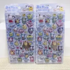 サンリオ うるちゅるポップシール2枚 シナモロール ポムポムプリン ポチャッコ