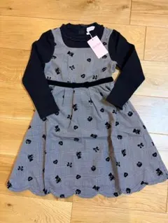 新品未使用タグ付きメゾピアノ130センチワンピース