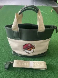 Malbon Golf カートバッグ 緑/白