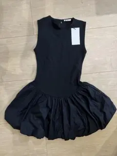 ザラ　ZARA インターロックコンビネーションワンピース　M