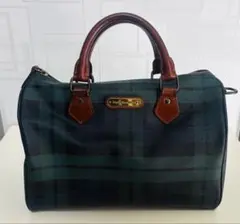 Polo Ralph Lauren ミニボストンバッグ ブラックウォッチチェック