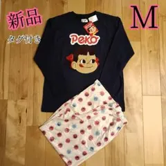 ペコちゃん PEKO ルームウェア パジャマ 上下セット M ネイビー