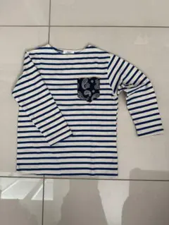 GREEN TOMATO ストライプ 長袖カットソー 130cm