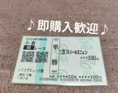 ジャジャミン デビュー戦 記念単勝馬券 レーシングプログラム 写真