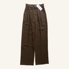 フューティアランド ハイウエスト スラックス ブラウン レディース S 未使用