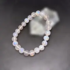 【高品質】天然石パワーストーン　ムーンストーンブレスレット　8㎜