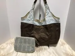 ローラアシュレイ　　定番エコバッグ　ポーチ付き♪