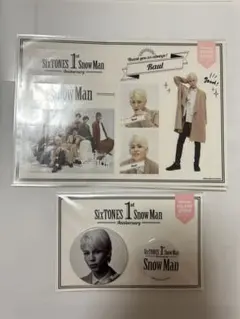SnowMan ラウール　ステッカー缶バッジセット