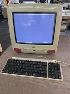 【ジャンク】Apple iMac G3 本体 ストロベリー キーボード マウス付のサムネイル