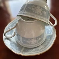 ノリタケ　レースウッドゴールド　カップ&ソーサー