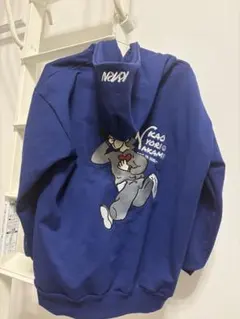 kaoyorinakami フード付きパーカー 青
