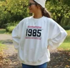 Somehow 1985 プリントスウェット