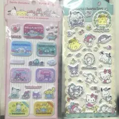 海外正規品 サンリオ湯 キャラクターズ ぷっくり マシュマロ シール