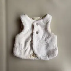 ベビーベスト ホワイト 50-70cm