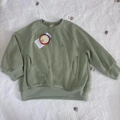 新品 テータテート teteatete キルトトレーナー 100cm グリーン