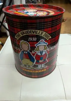 値下げしました！サンリオ ザ・ボードビルデュオ 缶 レトロのサムネイル