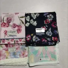 花柄ハンカチセット　4枚セット