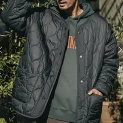 ベイフロー　BAY FLOW リバーシブルミリタリーコート　ブラック　L